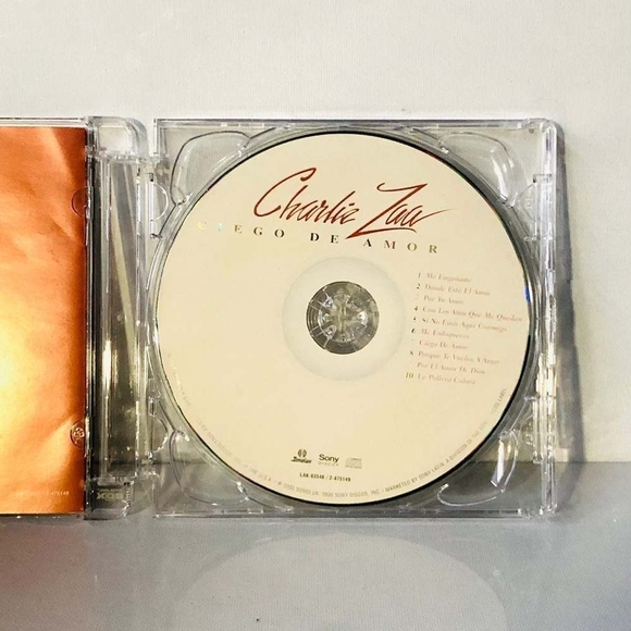 Rare! CD Charlie Zaa - Ciego De Amor - Picture 2 of 2